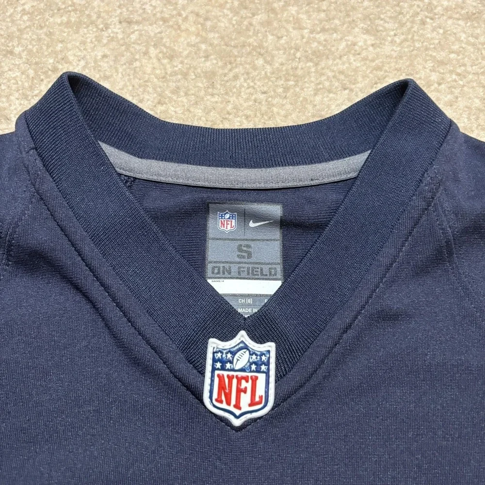 Nike Chicago Bears Justin Fields Jersey Boys Small 8 Blue NFL Football On Field